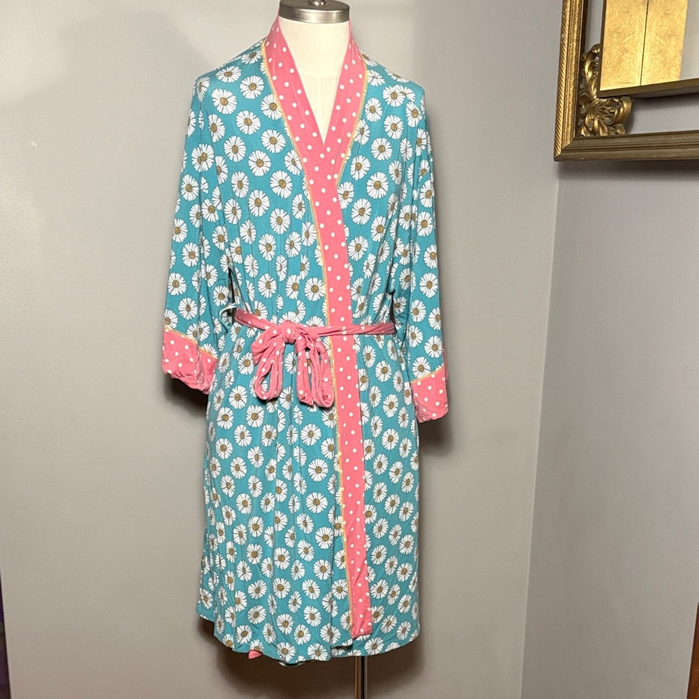 Matilda Jane Small Enchanted Garden Lounge-Around Daisy Print Robe